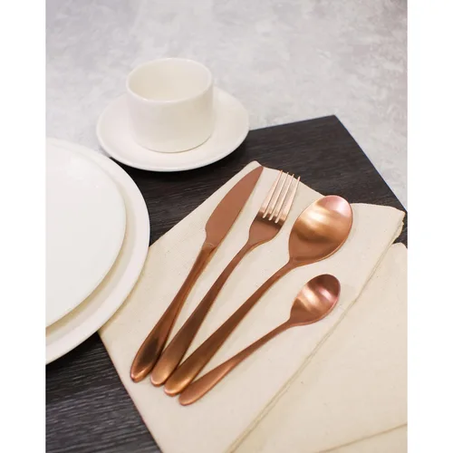 Ложка чайная 14,3 см матовая цвет светлая медь PVD Alessi-Copper P.L. [12]