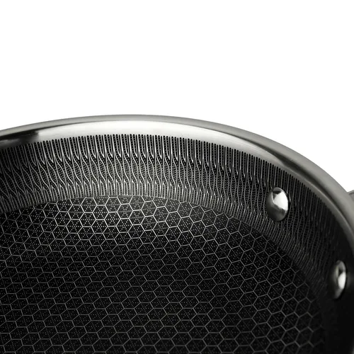 Сковорода 24/18 см, h4,5 см New Kitchen Honeycombs нерж. с антиприг. покр. ИНДУКЦИЯ P.L.