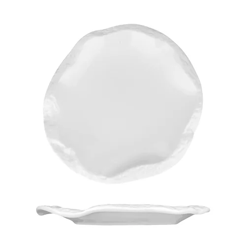 Тарелка 18*16,5 см h2 см овальная Oyster белая фарфор P.L. Proff Cuisine [6]