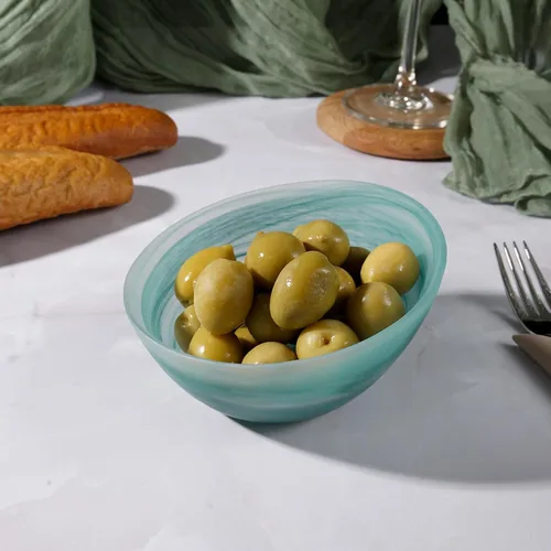 Салатник 320 мл d 12 см h7 см Green Sky косой матовое стекло P.L. Proff Cuisine [6]
