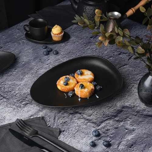 Блюдо овальное 26,5*20 см h4,5 см Smooth Black Raw Stellar P.L. Proff Cuisine [3]
