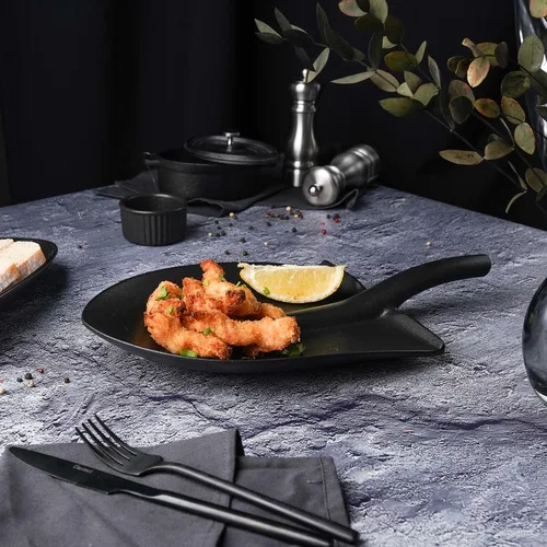 Блюдо "Лопата" 35,5*20*3,6 см черное Black Raw Stellar P.L. Proff Cuisine [1]