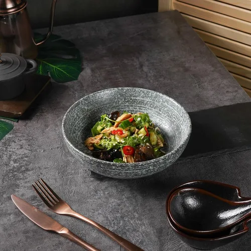 Салатник 900 мл d 20 см h5,4 см глазурь Glossy Stone Untouched Taiga P.L. Proff Cuisine [1]