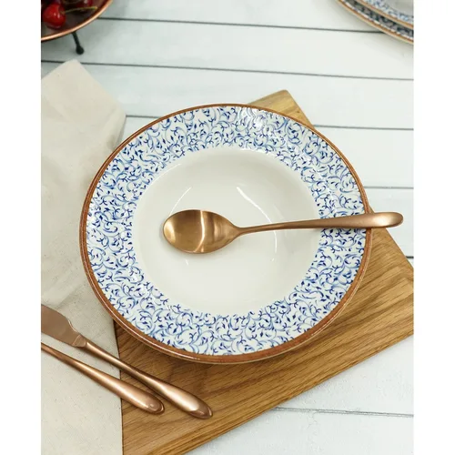 Нож столовый 23,5 см матовый цвет светлая медь PVD Alessi-Copper P.L. [12]