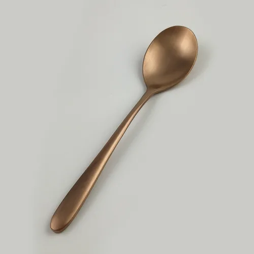 Ложка столовая 21 см матовая цвет светлая медь PVD Alessi-Copper P.L. [12]