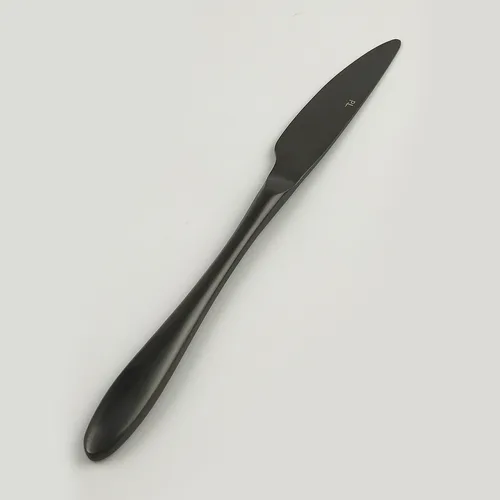 Нож столовый 23,5 см матовый черный цвет PVD Alessi-Black P.L. [12]