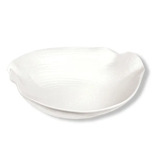 Салатник 300 мл 22*20 см h6/3 см овальный Relief белый фарфор P.L. Proff Cuisine [4]