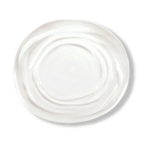 Тарелка 29*26 см h2,5/1,7 см овальная Relief Wave белая фарфор P.L. Proff Cuisine [4]