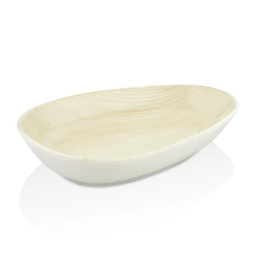 Блюдо овальное 19*13 см h3,2 см емкость для закусок Velho Island Ivory By Bone [6]