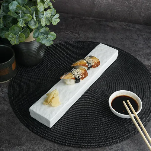 Блюдо прямоугольное 30,6*6 см h2,8 см White Matt Panasia P.L. Proff Cuisine [4]
