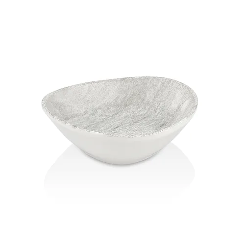 Соусник  60 мл 10*9 см h2,5 см овальный фарфор Ombra Island Gray By Bone Innovation [6]