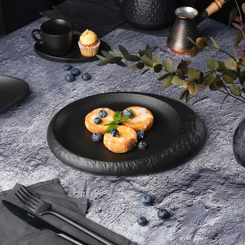 Блюдо овальное 28*21,5 см h3 см Black Raw Stellar P.L. Proff Cuisine [3]