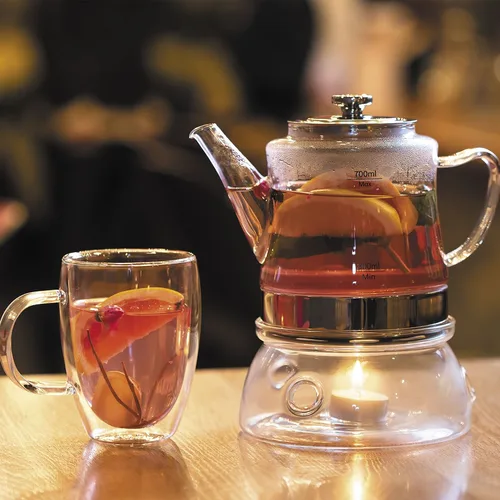 Кружка 350 мл Classic Coffee прозрачная d 8,2 см h11,5 см термостекло P.L. [1]