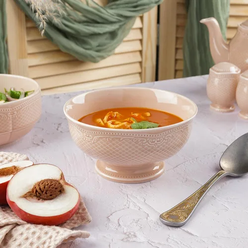 Салатник 650 мл d 15 см h7,7 см Aristocrat Peach Tea Noble [6]