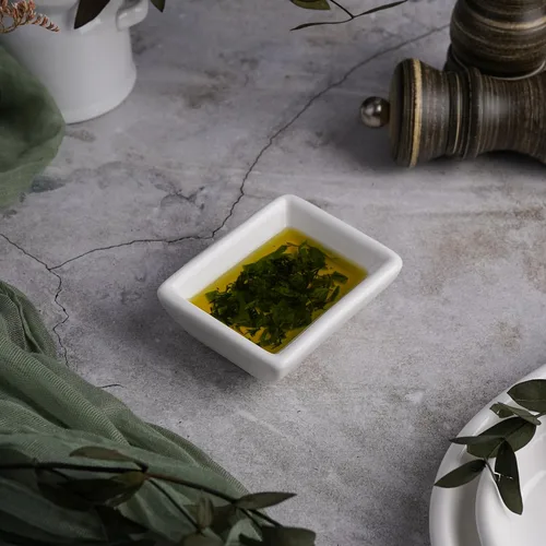 Соусник  40 мл 7,5*5,8 см h2,7 см прямоуг. белый фарфор P.L. Proff Cuisine [6]