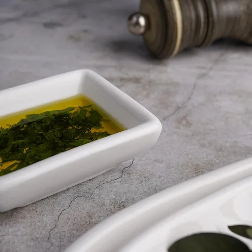 Соусник  40 мл 7,5*5,8 см h2,7 см прямоуг. белый фарфор P.L. Proff Cuisine [6]