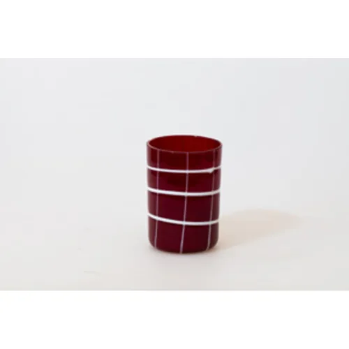 Стакан для коктейля Хайбол 350 мл бордо декор Artist's Glass BarWare d 7,5 см h10 см P.L. 