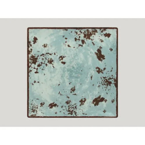 Тарелка RAK Porcelain Peppery квадратная 30*30 см, h 2 см, голубой цвет