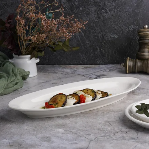 Блюдо овальное 35*13,5 см h3,3 см белое фарфор P.L. Proff Cuisine [3]