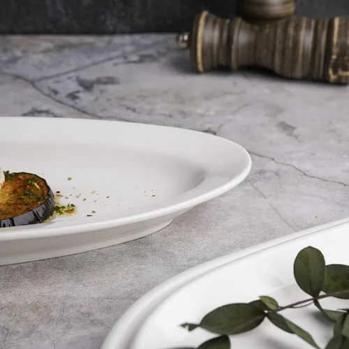 Блюдо овальное 35*13,5 см h3,3 см белое фарфор P.L. Proff Cuisine [3]