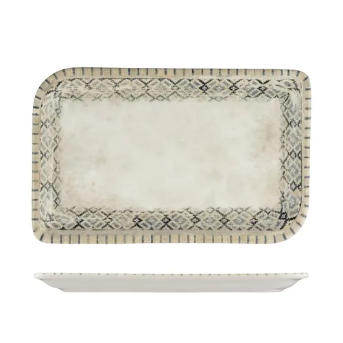 Блюдо прямоугольное 30*17,5 см h1,8 см Rug By Bone Innovation [bb] [6]