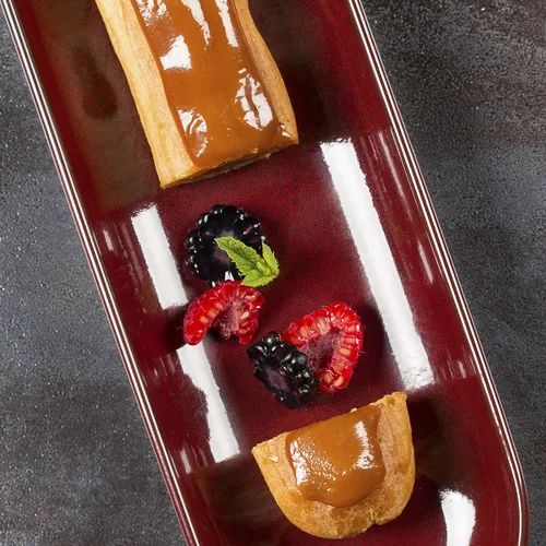 Блюдо овальное 32,5*10 см h3 см Evolution Dark Red P.L. Proff Cuisine [1]