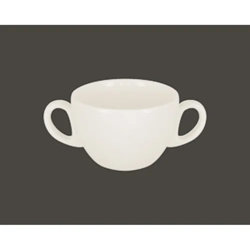Бульонница с двумя ручками RAK Porcelain Barista 280 мл, h 6,3 см