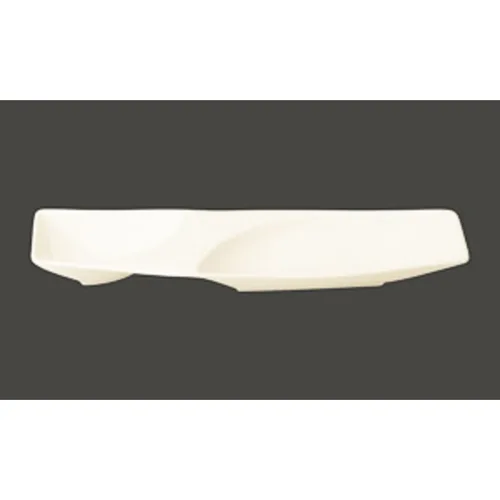 Тарелка RAK Porcelain Mazza прямоугольная, 2 секции, 42*11 см