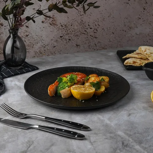 Тарелка d 27 см h2 см Black Raw Wood P.L. Proff Cuisine [3]