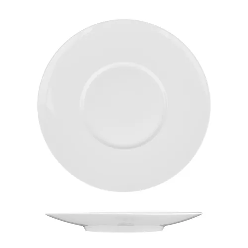 Тарелка d 25,5 см h3 см с широкими полями белая фарфор P.L. Proff Cuisine [6]