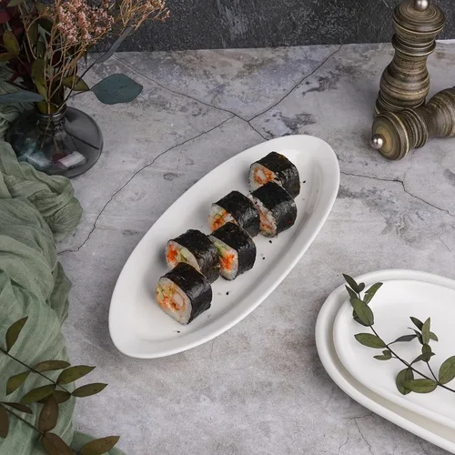 Блюдо овальное 29,5*12 см h2,8 см белое фарфор P.L. Proff Cuisine [6]