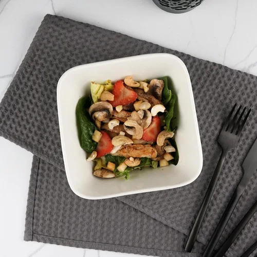 Салатник  800 мл 15*15 см h7,5 см квадратный белый фарфор P.L. Proff Cuisine [6]