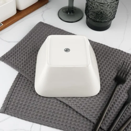 Салатник  800 мл 15*15 см h7,5 см квадратный белый фарфор P.L. Proff Cuisine [6]