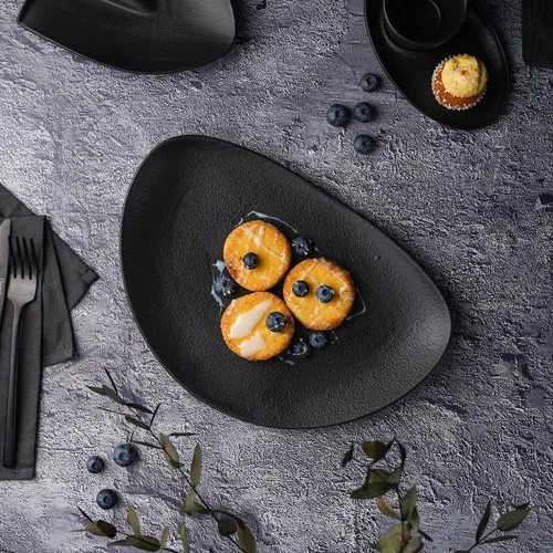 Блюдо овальное 29*20 см h3 см Side Up Smooth Black Raw Stellar P.L. Proff Cuisine [3]
