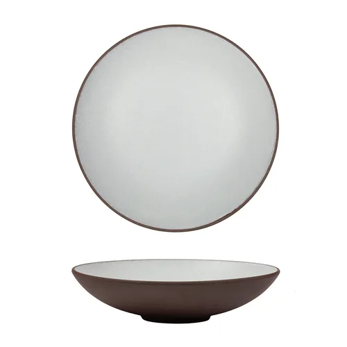 Салатник 650 мл d 23 cм h3 cм White Matt New Brown Taiga P.L. [4]