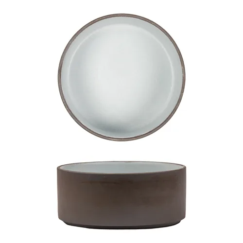 Салатник  600 мл d 13,8 cм h6 cм White Matt New Brown Taiga P.L. [4]