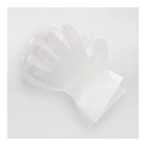 Перчатки прозрачные HDPE, р-р M, 100 шт