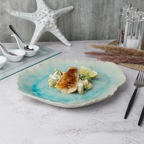 Блюдо для подачи 30,5*25 см h3 см Sea Blue Frutti di Mare P.L. [1]