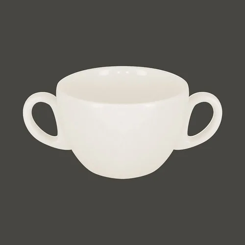 Бульонница с двумя ручками RAK Porcelain Barista 280 мл, h 6,3 см