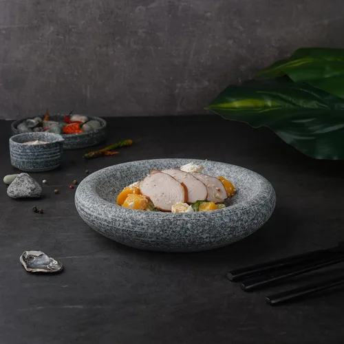 Салатник 420 мл d 20,8 см h4,5 см Stone Untouched Taiga P.L. Proff Cuisine [1]