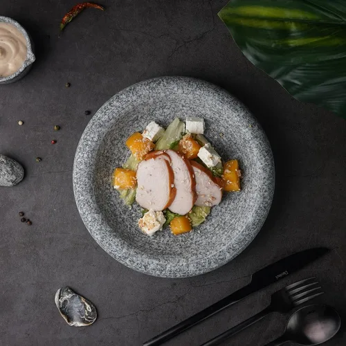Салатник 420 мл d 20,8 см h4,5 см Stone Untouched Taiga P.L. Proff Cuisine [1]