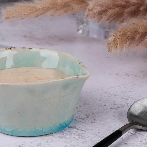 Соусник молочник  90 мл d 7,5/5,5 см h4 см круглый керамика Sea Blue Frutti di Mare P.L. [1]