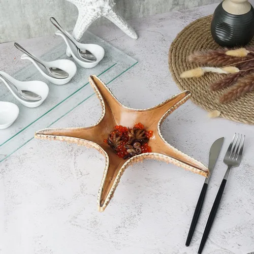 Блюдо для подачи 28*28 см h6 см 100 мл Звезда Pearl Starfish Frutti di Mare P.L. [1]