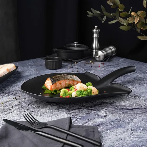 Блюдо "Лопата" 40*23*3,5 см черное Black Raw Stellar P.L. Proff Cuisine [1]