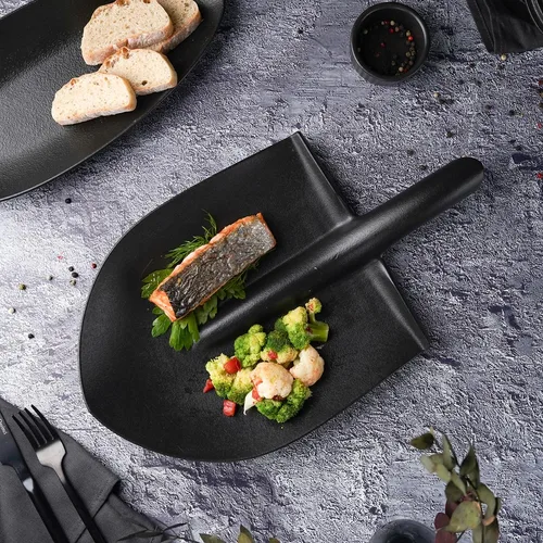 Блюдо "Лопата" 40*23*3,5 см черное Black Raw Stellar P.L. Proff Cuisine [1]