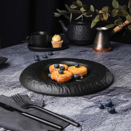 Блюдо круглое d 26,5 см h3,3 см Black Raw Stellar P.L. Proff Cuisine [1]