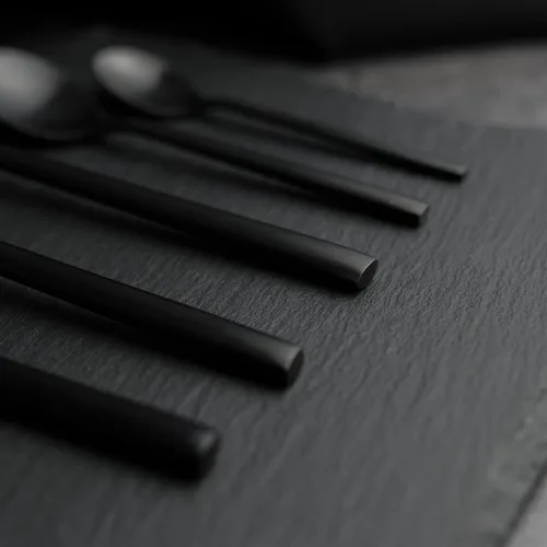 Вилка столовая 19 см матовая черный цвет Black Sapporo PVD P.L. - Davinci [12]