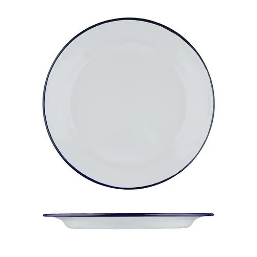 Тарелка d 26 см h2,3 см Blue Rim эмалированая сталь SUNNEX [1]