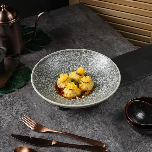 Салатник  850 мл d 23,6 см h5,8 см глазурь Glossy Stone Untouched Taiga P.L. Proff Cuisine [1]