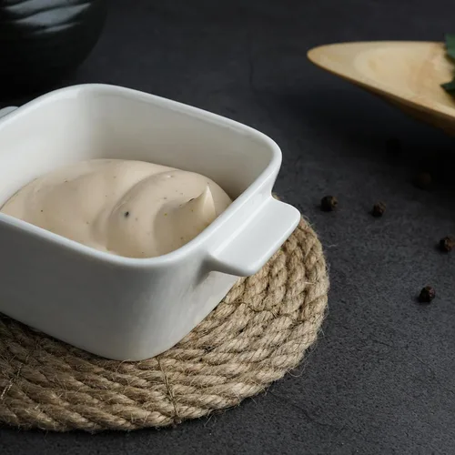Соусник  60 мл 7*7 см h3,3 см с ручками квадратный Mini Mix белый фарфор P.L. Proff Cuisine [6]